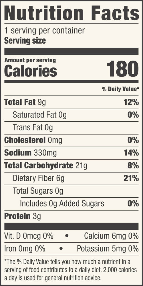 variety pack nutrition facts